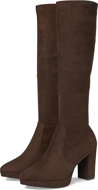 Anne Klein Journey Women's Boots Chocolate : 10 M, Leather/Rubber/Suede