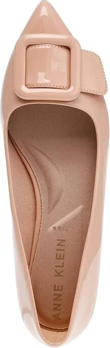 Anne Klein Kalea Women's Flat Shoes Natural Patent : 8 M, Rubber/Suede - Image 2