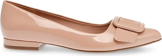 Anne Klein Kalea Women's Flat Shoes Natural Patent : 8 M, Rubber/Suede - Image 5