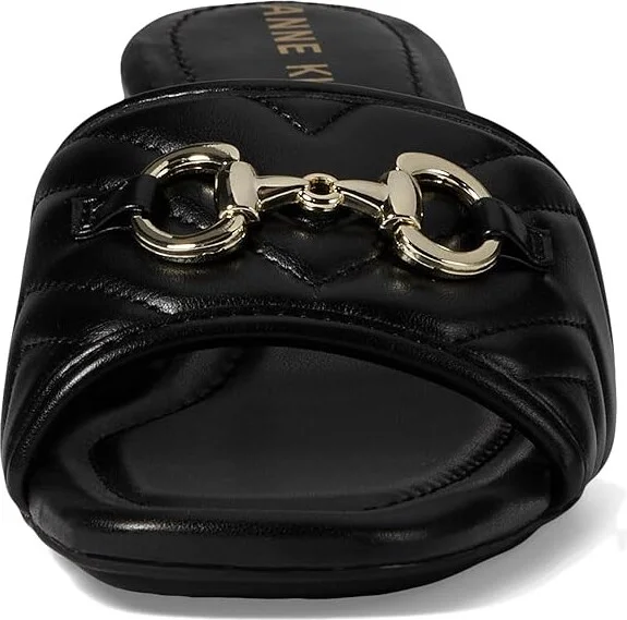 Anne Klein Kendra Women's Slippers Black : 7 M, Leather/Rubber - Image 2