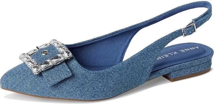 Anne Klein Kenni Women's Flat Shoes Black Raffia : 7 M, Rubber/Vinyl - Image 11