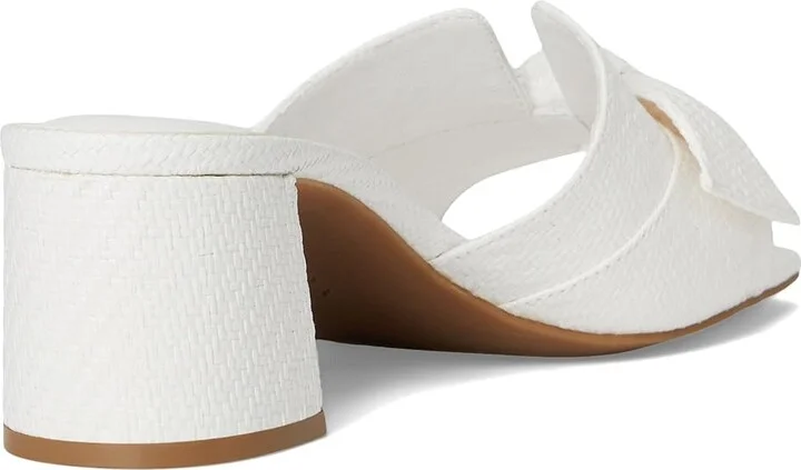 Anne Klein Kizmet Women's Sandals White Raffia : 7.5 M, Leather/Rubber - Image 4