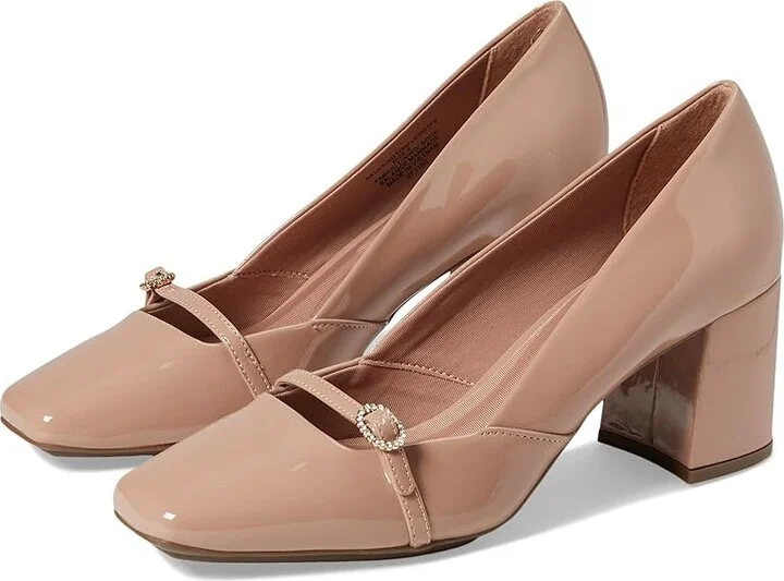 Anne Klein Lexington Women's Flat Shoes Natural Patent : 5.5 M, Synthetic