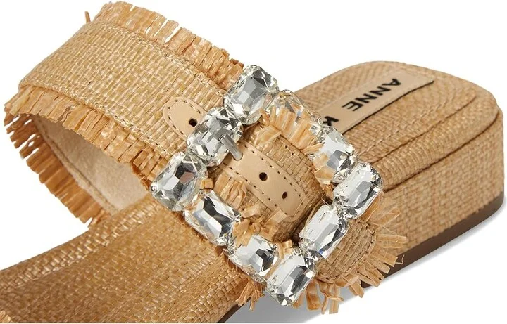 Anne Klein Lillie Women's Sandals Natural Raffia : 9 M, Synthetic - Image 7