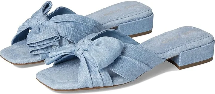 Anne Klein Liz Women's Wedge Shoes Denim : 7 M, Rubber/Synthetic