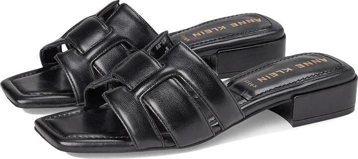 Anne Klein Loyal Women's Dress Sandals Black : 6.5 M, Leather