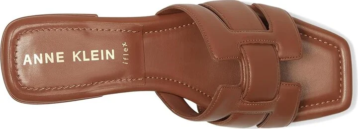 Anne Klein Loyal Women's Dress Sandals Cognac : 6 M, Leather - Image 2