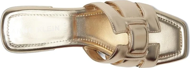 Anne Klein Loyal Women's Dress Sandals Light Gold : 5.5 M, Leather - Image 2