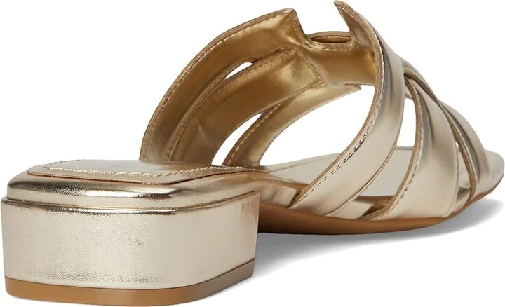 Anne Klein Loyal Women's Dress Sandals Light Gold : 5.5 M, Leather - Image 4