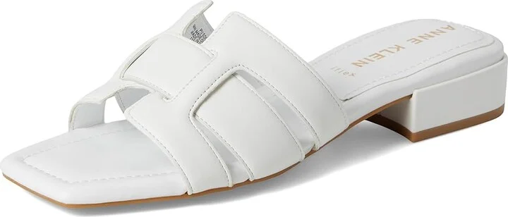 Anne Klein Loyal Women's Dress Sandals White : 7 M, Leather - Image 5