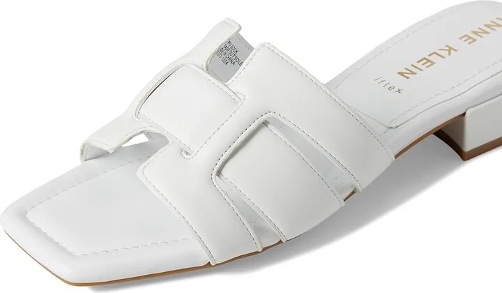 Anne Klein Loyal Women's Dress Sandals White : 7 M, Leather - Image 7