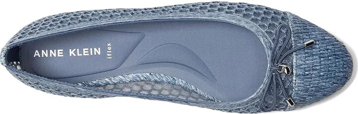 Anne Klein Luci-M Women's Flat Shoes Blue Raffia : 10 M, Mesh/Rubber - Image 2
