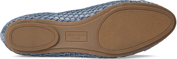 Anne Klein Luci-M Women's Flat Shoes Blue Raffia : 10 M, Mesh/Rubber - Image 3
