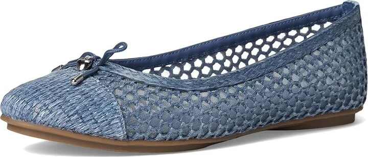 Anne Klein Luci-M Women's Flat Shoes Blue Raffia : 10 M, Mesh/Rubber - Image 5