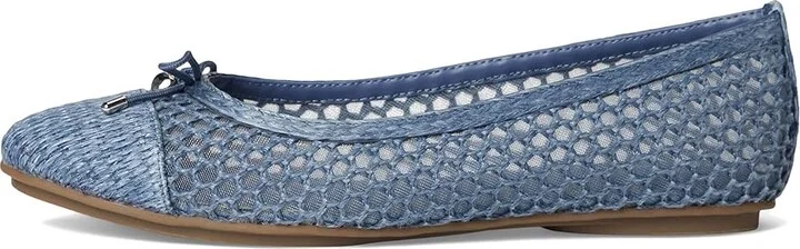 Anne Klein Luci-M Women's Flat Shoes Blue Raffia : 10 M, Mesh/Rubber - Image 6