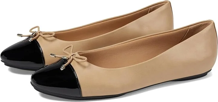 Anne Klein Luci Women's Flat Shoes Nude Black : 6.5 M, Rubber