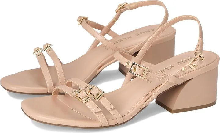 Anne Klein Mackenzie Women's Wedge Shoes Tan : 7.5 M, Leather