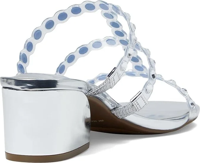 Anne Klein Marissa Women's Sandals Clear Crystal/Silver : 6 M - Image 4