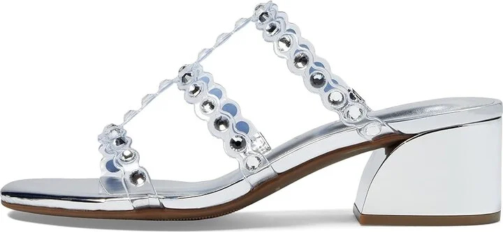 Anne Klein Marissa Women's Sandals Clear Crystal/Silver : 6 M - Image 5