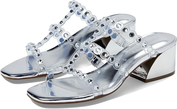Anne Klein Marissa Women's Sandals Clear Crystal/Silver : 6 M