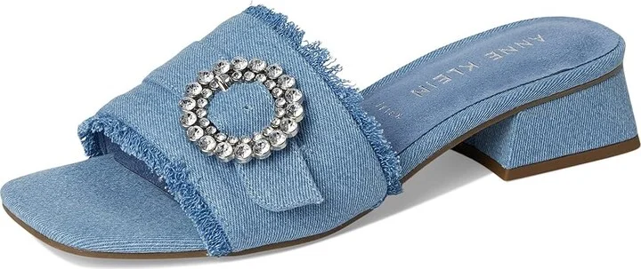 Anne Klein Nahla Women's Sandals Denim : 8.5 M, Synthetic - Image 5