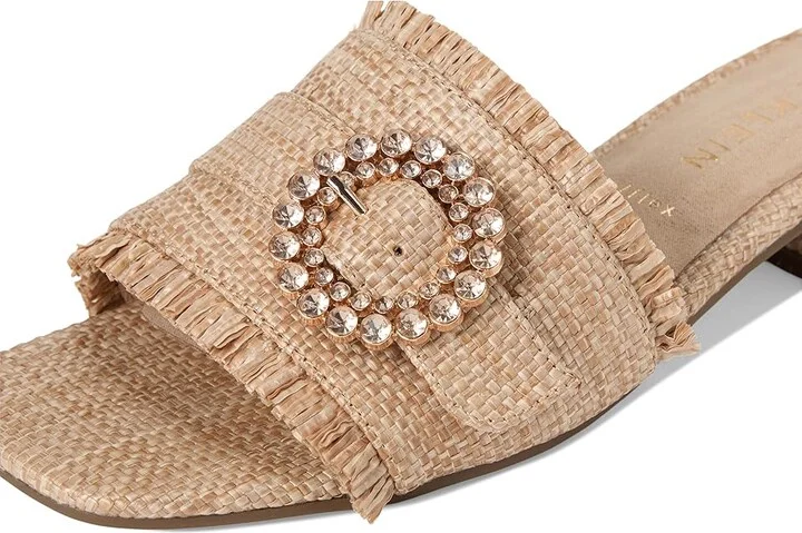 Anne Klein Nahla Women's Sandals Natural Raffia : 8.5 M, Synthetic - Image 7