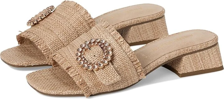 Anne Klein Nahla Women's Sandals Natural Raffia : 8.5 M, Synthetic