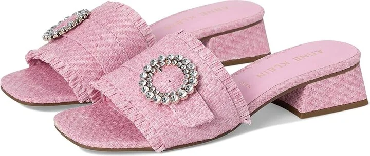 Anne Klein Nahla Women's Sandals Pink : 9 M, Synthetic