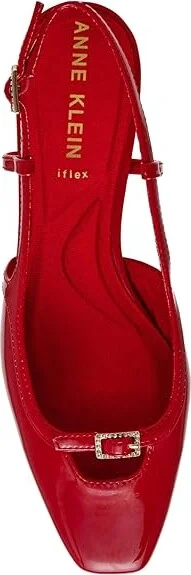 Anne Klein Natalie Women's Shoes Deep Red : 9.5 M, Leather - Image 2