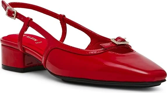 Anne Klein Natalie Women's Shoes Deep Red : 9.5 M, Leather