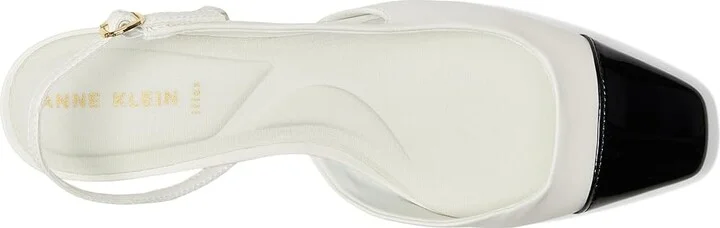 Anne Klein Nia Women's Shoes White Black : 7.5 M, Leather/Rubber - Image 2
