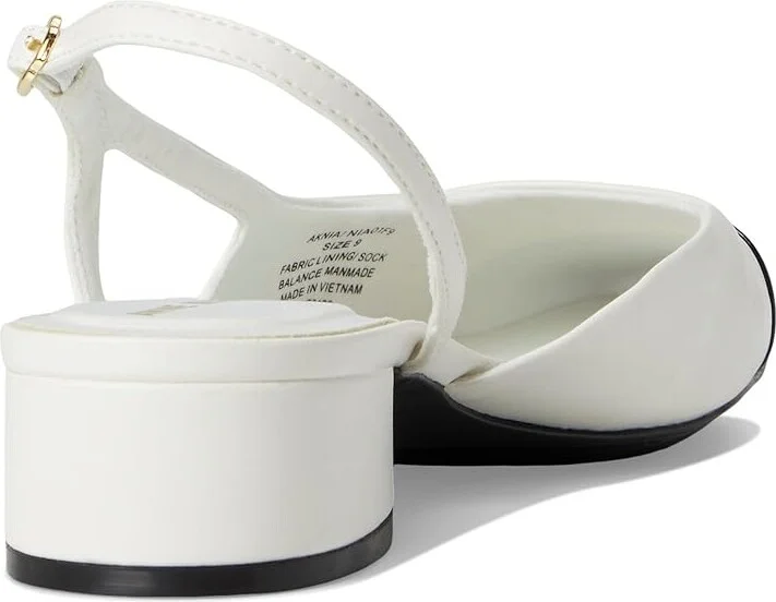 Anne Klein Nia Women's Shoes White Black : 7.5 M, Leather/Rubber - Image 4