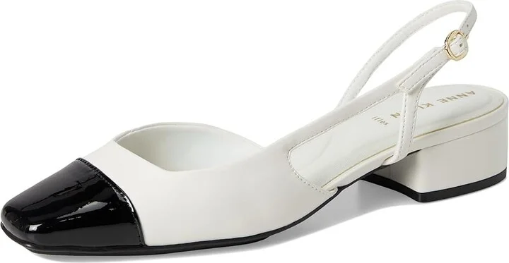 Anne Klein Nia Women's Shoes White Black : 7.5 M, Leather/Rubber - Image 5