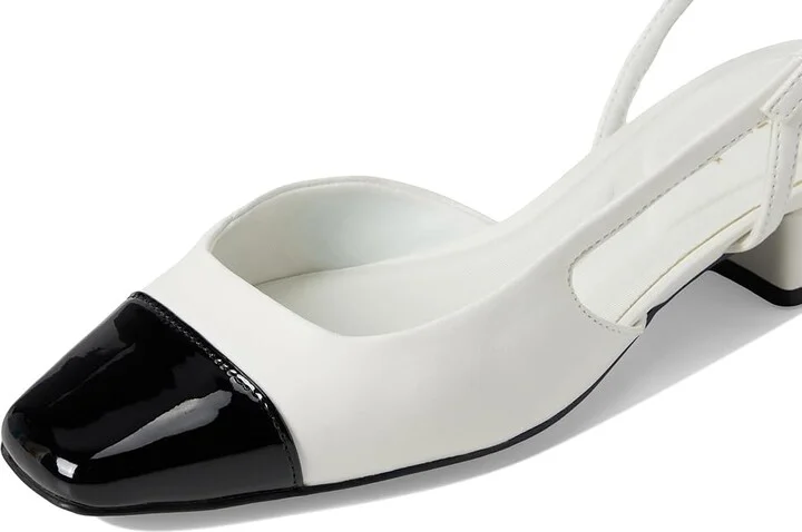 Anne Klein Nia Women's Shoes White Black : 7.5 M, Leather/Rubber - Image 7