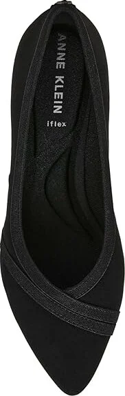 Anne Klein Oceanus Women's Flat Shoes Black : 6 M, Leather - Image 2