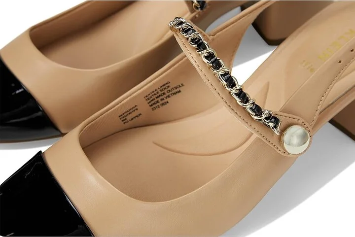 Anne Klein Padova High Women's Heels Tan/Black : 7.5 M, Leather/Rubber - Image 7