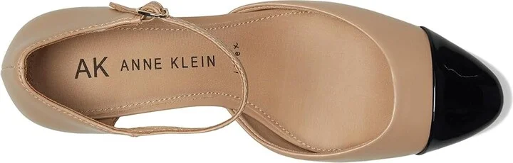 Anne Klein Pearle High Women's Heels Nude Black : 9.5 M, Leather - Image 2