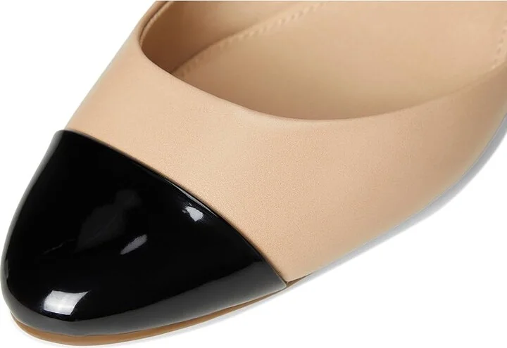 Anne Klein Pearle High Women's Heels Nude Black : 9.5 M, Leather - Image 7