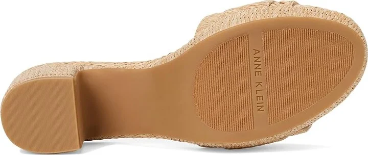 Anne Klein Pepper Men's Sandals Natural Raffia : 11 M, Suede - Image 3