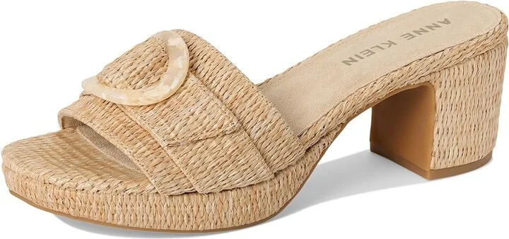 Anne Klein Pepper Men's Sandals Natural Raffia : 11 M, Suede - Image 5