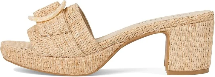 Anne Klein Pepper Men's Sandals Natural Raffia : 11 M, Suede - Image 6