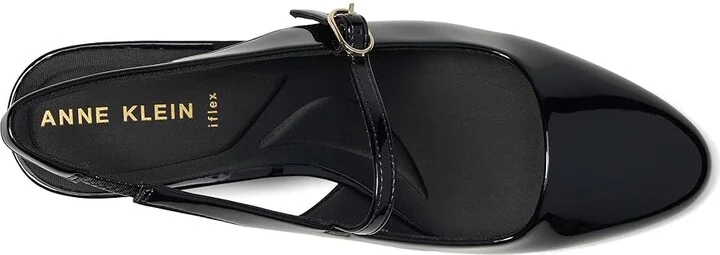 Anne Klein Pia High Women's Heels Black Patent : 7.5 M, Leather/Suede - Image 2
