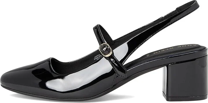 Anne Klein Pia High Women's Heels Black Patent : 7.5 M, Leather/Suede - Image 6