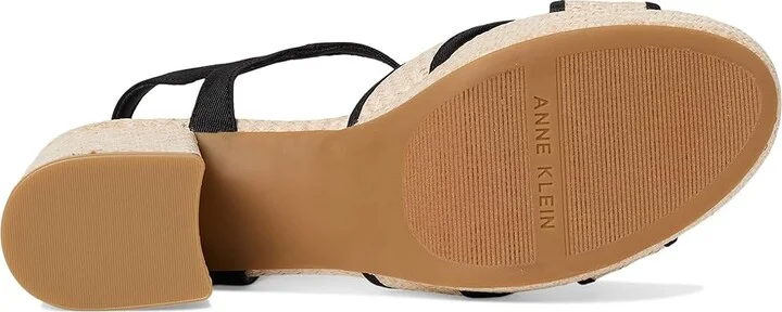 Anne Klein Pileni Women's Sandals White/Black : 7 M, Synthetic - Image 3