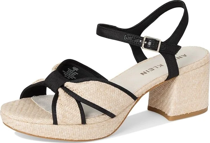 Anne Klein Pileni Women's Sandals White/Black : 7 M, Synthetic - Image 5