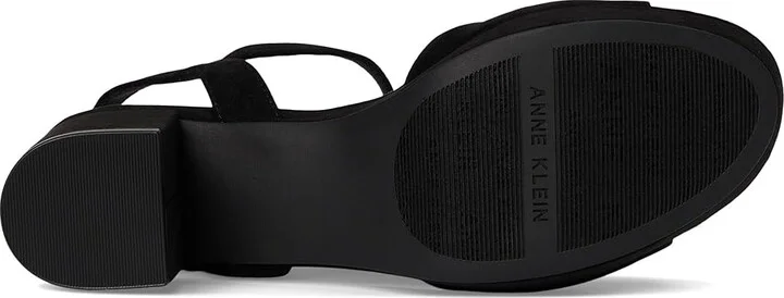 Anne Klein Piper Women's Sandals Black Sued : 6 M, Rubber/Synthetic - Image 3