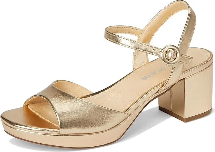 Anne Klein Piper Women's Sandals Black Sued : 6 M, Rubber/Synthetic - Image 11
