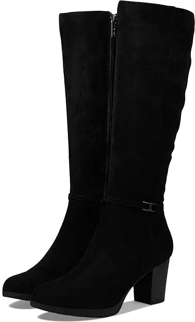 Anne Klein Reachup Women's Boots Black Suede : 9 M