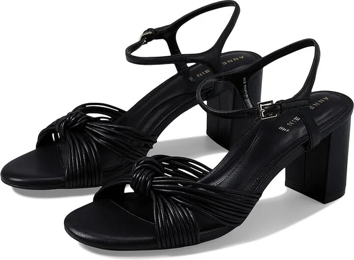 Anne Klein Renatta Women's Sandals Black : 10 M, Leather