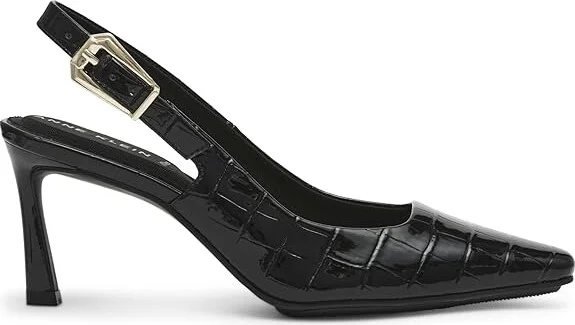 Anne Klein Ritzy High Women's Heels Black Croc : 9 M, Leather/Suede - Image 6